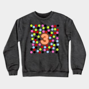 3 Number Crewneck Sweatshirt